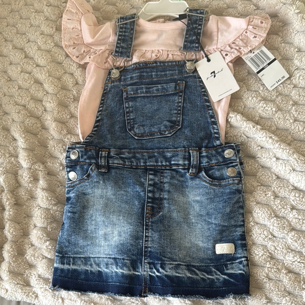 Chic Blue Kids Denim Overalls